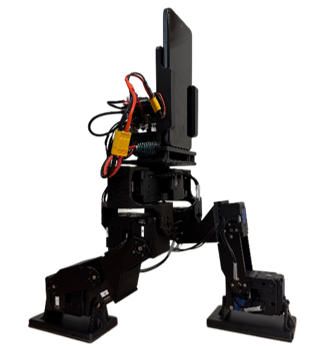 PhoneBot physical hardware in a side view.
